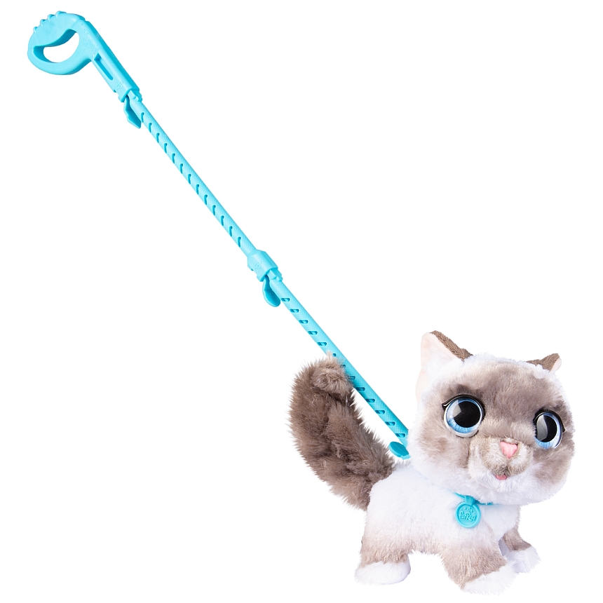 Фурриал Френдс. Интерактивная игрушка Кошка на поводке 22 см. FurReal Friends